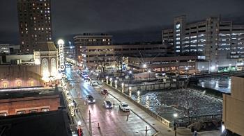 Weather camera view of City of Aurora IL.