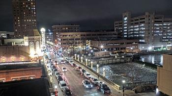 Weather camera view of City of Aurora IL.