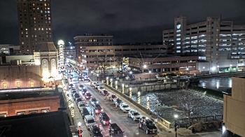 Weather camera view of City of Aurora IL.