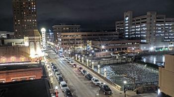 Weather camera view of City of Aurora IL.