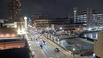 Weather camera view of City of Aurora IL.