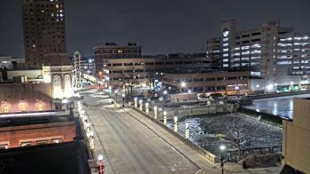 Weather camera view of City of Aurora IL.