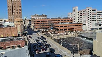 Weather camera view of City of Aurora IL.