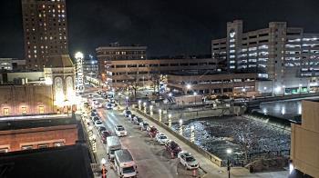Weather camera view of City of Aurora IL.