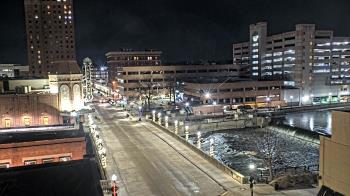 Weather camera view of City of Aurora IL.