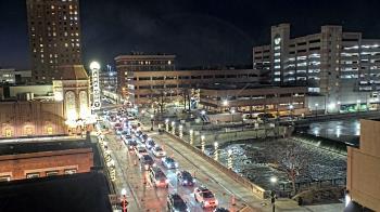 Weather camera view of City of Aurora IL.
