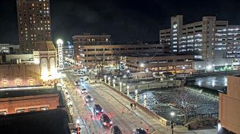 Weather camera view of City of Aurora IL.