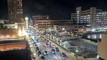Weather camera view of City of Aurora IL.