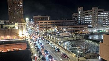 Weather camera view of City of Aurora IL.