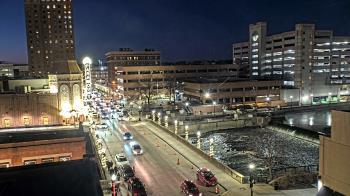 Weather camera view of City of Aurora IL.