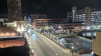 Weather camera view of City of Aurora IL.