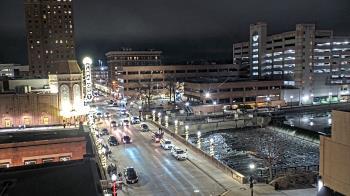 Weather camera view of City of Aurora IL.
