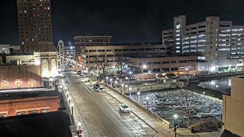 Weather camera view of City of Aurora IL.