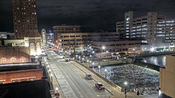 Weather camera view of City of Aurora IL.