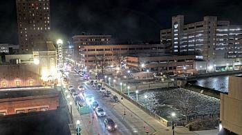 Weather camera view of City of Aurora IL.