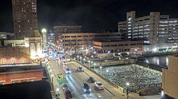 Weather camera view of City of Aurora IL.