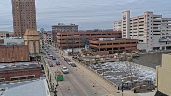 Weather camera view of City of Aurora IL.