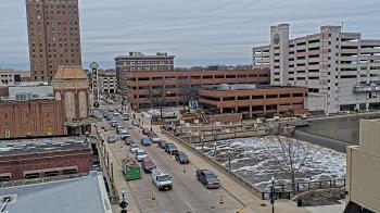 Weather camera view of City of Aurora IL.