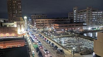 Weather camera view of City of Aurora IL.