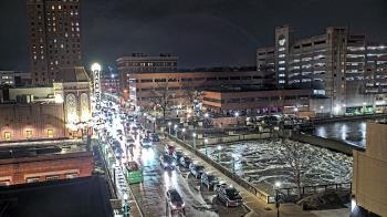 Weather camera view of City of Aurora IL.