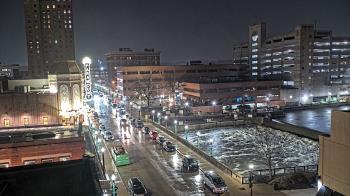 Weather camera view of City of Aurora IL.