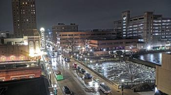 Weather camera view of City of Aurora IL.