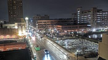 Weather camera view of City of Aurora IL.