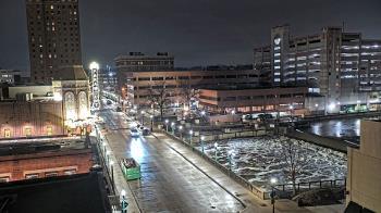Weather camera view of City of Aurora IL.