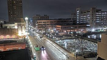 Weather camera view of City of Aurora IL.