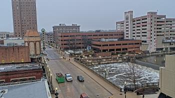 Weather camera view of City of Aurora IL.
