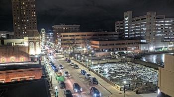 Weather camera view of City of Aurora IL.