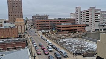 Weather camera view of City of Aurora IL.
