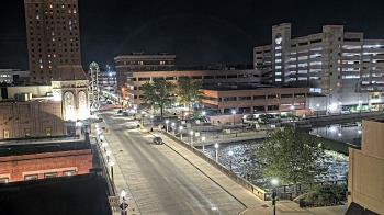 Weather camera view of City of Aurora IL.