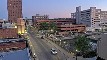 Weather camera view of City of Aurora IL.