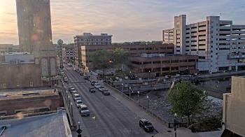 Weather camera view of City of Aurora IL.