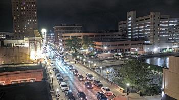 Weather camera view of City of Aurora IL.