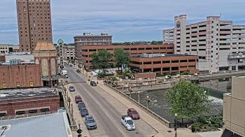 Weather camera view of City of Aurora IL.