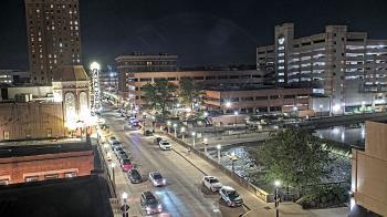 Weather camera view of City of Aurora IL.