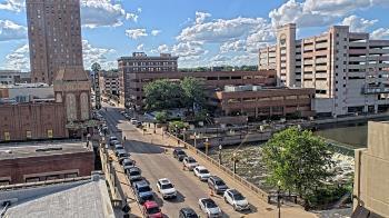 Weather camera view of City of Aurora IL.
