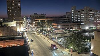 Weather camera view of City of Aurora IL.