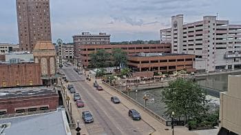 Weather camera view of City of Aurora IL.
