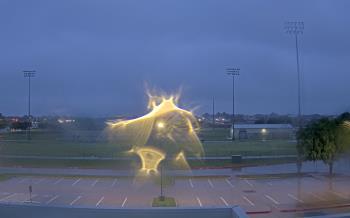 Weather camera view of Bluebonnet Elementary.