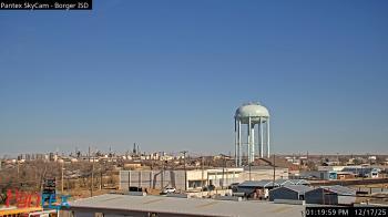 Weather camera view of Borger ISD.