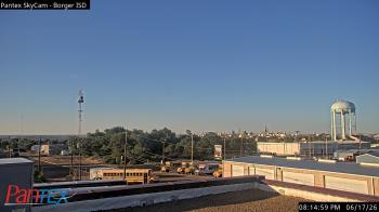Weather camera view of Borger ISD.