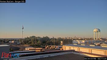 Weather camera view of Borger ISD.