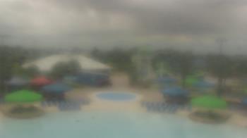Weather camera view of Pirates Bay Water Park.