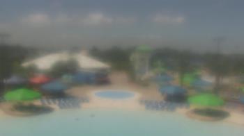 Weather camera view of Pirates Bay Water Park.
