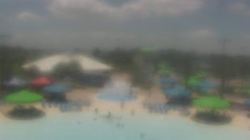 Weather camera view of Pirates Bay Water Park.