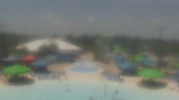 Weather camera view of Pirates Bay Water Park.
