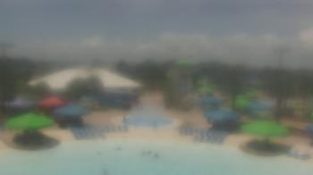 Weather camera view of Pirates Bay Water Park.